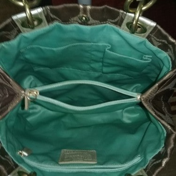 Coach Hamptons Signature Lurex Tote, VGC - Picture 6 of 8